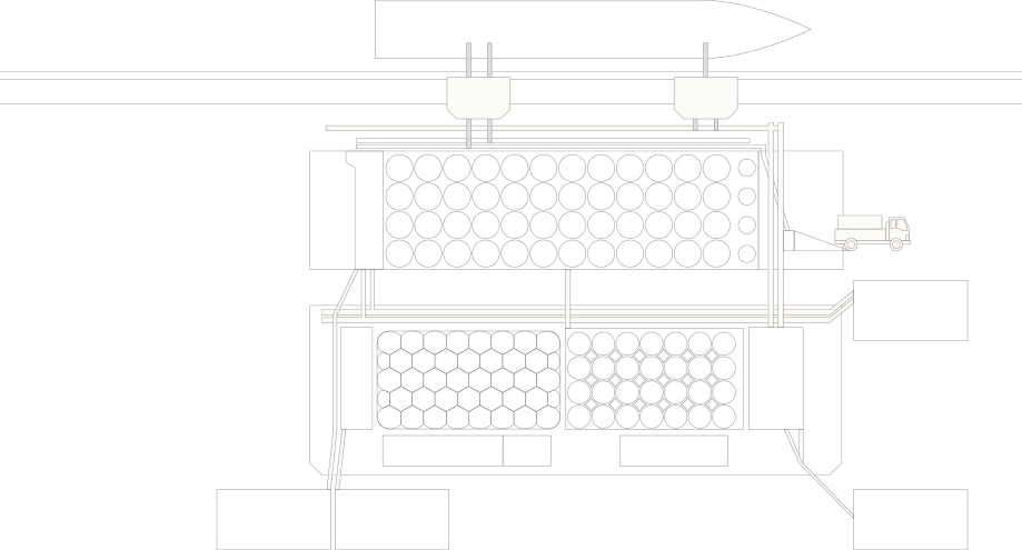 博多港サイロは輸入穀物の物流拠点として九州の豊かな食の基盤を支えています